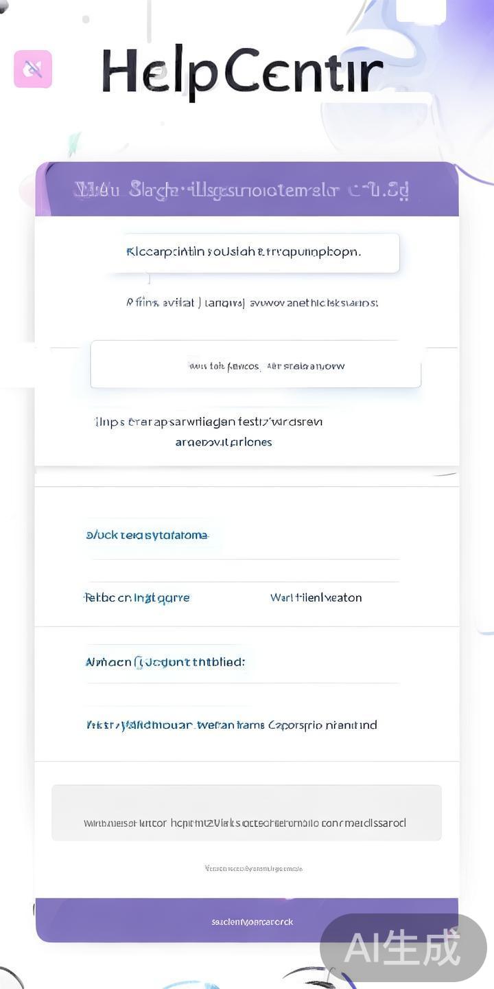 二、帮助中心
平台的帮助中心提供了涵盖账户注册、